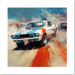 Retro Ford Mustang Posters and Art